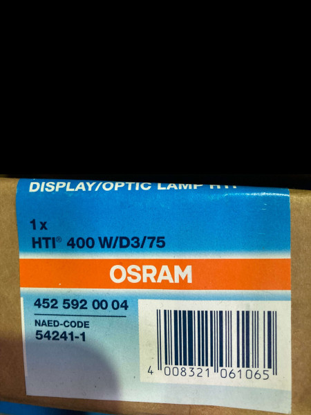 Osram HTI 400W / D3 / 75