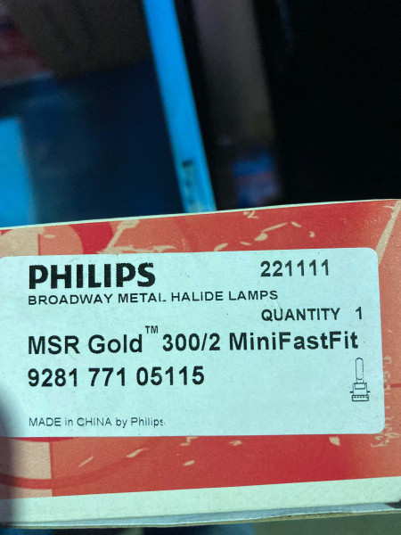 Philips MSR Gold 300 / 2 / MiniFastFit / PGJX28