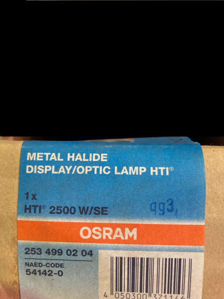 Osram HTI 2500W / SE / XS / G22 / 6000K / 600h